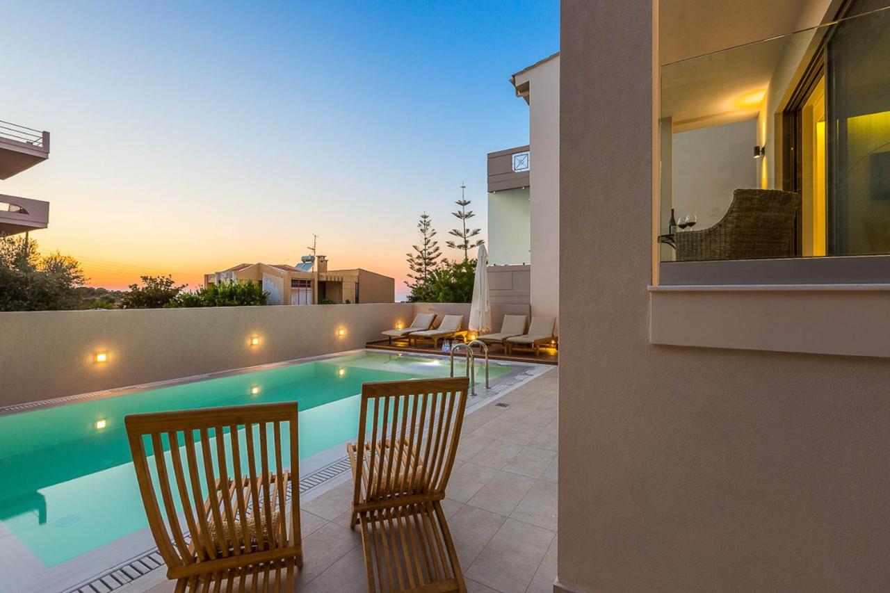 Villa Amelia I Free 9 Seater Mini Van & Pool Kalathas Exteriér fotografie